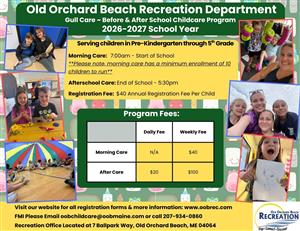 Gull Care Information Flyer 2026/2027 School Year