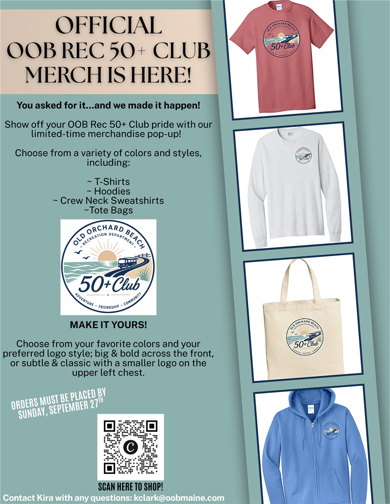 50+ Club merch pop-up