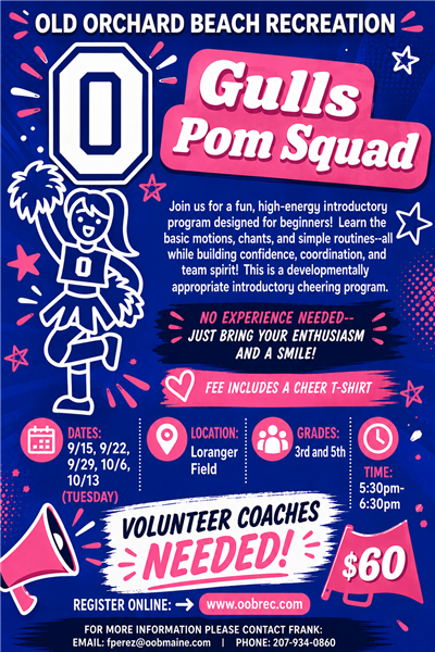 Gulls Pom Squad Flyer